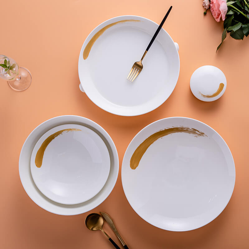 Bone China Tableware Plus Gold - Quicksand Gold