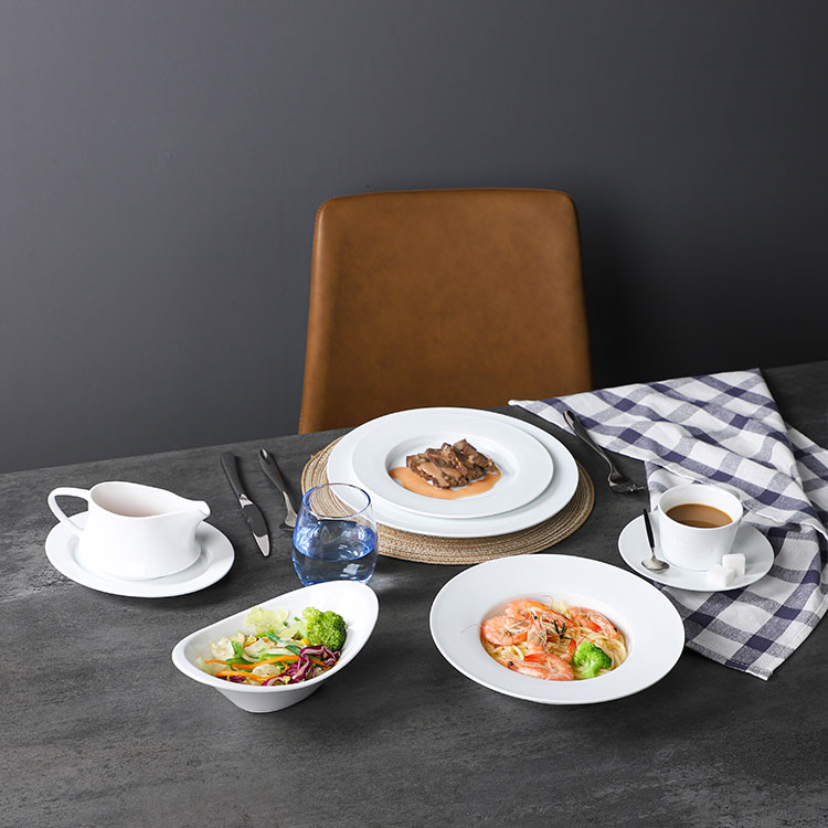 White Porcelain Tableware - Seattle