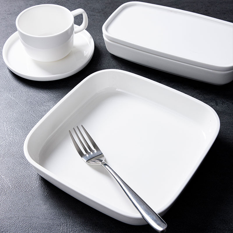 White Porcelain Dinnerware - Bergen