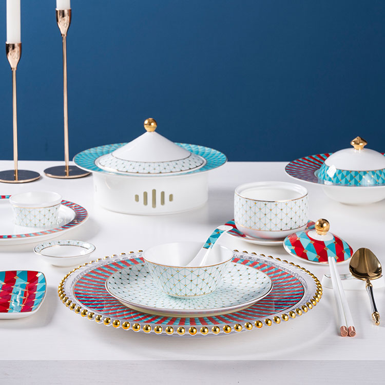 dishes plates set luxury (2)
