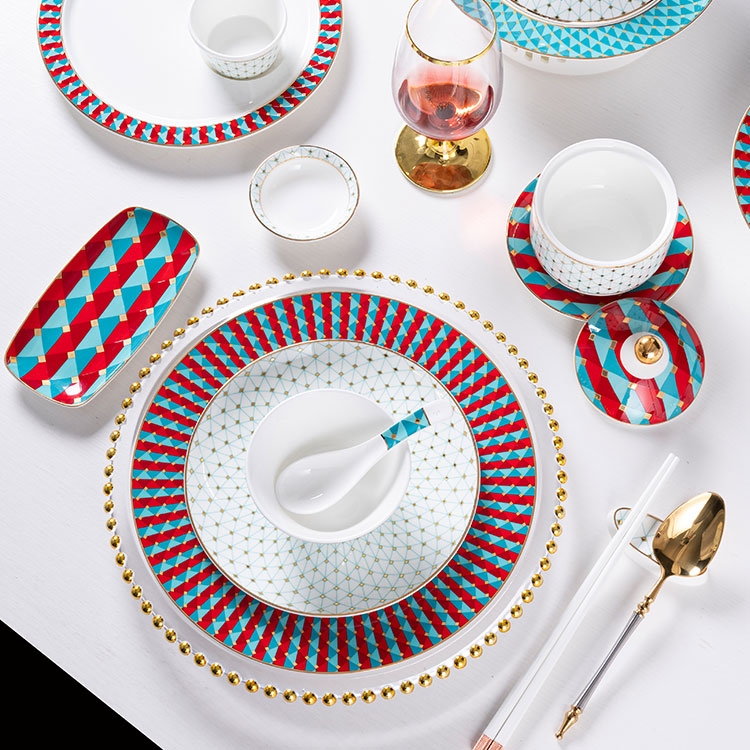 dishes plates set luxury (3)