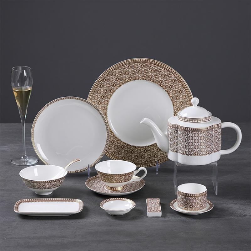 bone china decal tableware